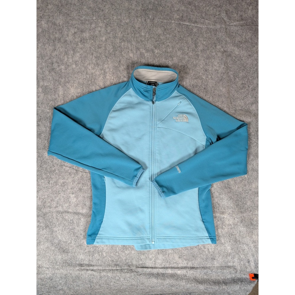 The North Face Women's‎ Fleece Lined Jacket Blue Light Blue Small S Zip Up